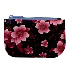 Flower Sakura Bloom Large Coin Purse by Maspions