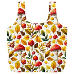 Mushroom Autumn Fall Full Print Recycle Bag (xxl)