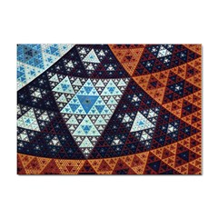 Fractal Triangle Geometric Abstract Pattern Sticker A4 (100 Pack)