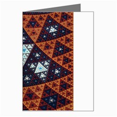 Fractal Triangle Geometric Abstract Pattern Greeting Card