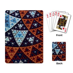 Fractal Triangle Geometric Abstract Pattern Playing Cards Single Design (rectangle)