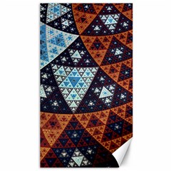 Fractal Triangle Geometric Abstract Pattern Canvas 40  X 72 