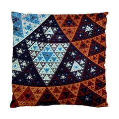 Fractal Triangle Geometric Abstract Pattern Standard Cushion Case (two Sides)