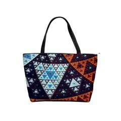 Fractal Triangle Geometric Abstract Pattern Classic Shoulder Handbag