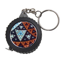 Fractal Triangle Geometric Abstract Pattern Measuring Tape