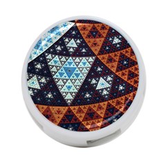 Fractal Triangle Geometric Abstract Pattern 4-port Usb Hub (two Sides)