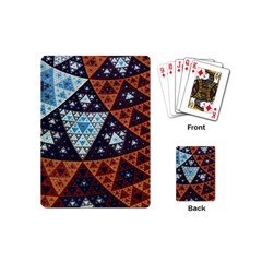 Fractal Triangle Geometric Abstract Pattern Playing Cards Single Design (mini)