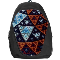 Fractal Triangle Geometric Abstract Pattern Backpack Bag