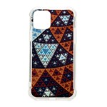 Fractal Triangle Geometric Abstract Pattern iPhone 11 Pro 5.8 Inch TPU UV Print Case Front