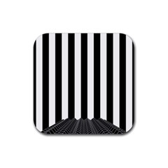 Stripes Geometric Pattern Digital Art Art Abstract Abstract Art Rubber Coaster (square)