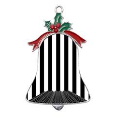 Stripes Geometric Pattern Digital Art Art Abstract Abstract Art Metal Holly Leaf Bell Ornament