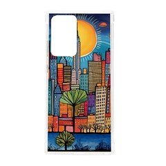 City New York Nyc Skyscraper Skyline Downtown Night Business Urban Travel Landmark Building Architec Samsung Galaxy Note 20 Ultra Tpu Uv Case by Posterlux