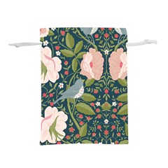 Spring Design With Watercolor Flowers Lightweight Drawstring Pouch (l) by AlexandrouPrints