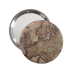 Old Vintage Classic Map Of Europe 2 25  Handbag Mirrors
