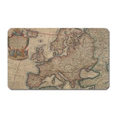 Old Vintage Classic Map Of Europe Magnet (rectangular)