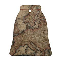 Old Vintage Classic Map Of Europe Ornament (bell)