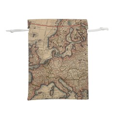 Old Vintage Classic Map Of Europe Lightweight Drawstring Pouch (s) by Paksenen