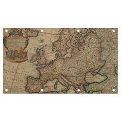 Old Vintage Classic Map Of Europe Banner And Sign 7  X 4 
