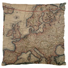 Old Vintage Classic Map Of Europe 16  Baby Flannel Cushion Case (two Sides)