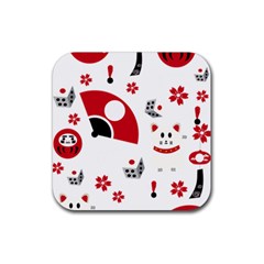 Assorted Illustration Lot Japan Fundal Japanese Rubber Coaster (square) by Maspions