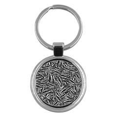 Monochrome Mirage Key Chain (round)