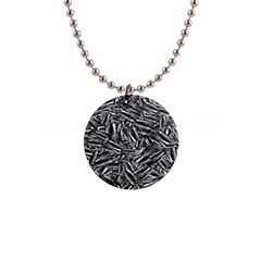 Monochrome Mirage 1  Button Necklace by dflcprintsclothing