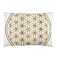 Gold Flower Of Life Sacred Geometry Pillow Case
