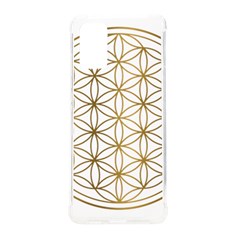 Gold Flower Of Life Sacred Geometry Samsung Galaxy S20plus 6 7 Inch Tpu Uv Case by Maspions