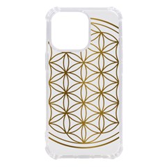 Gold Flower Of Life Sacred Geometry Iphone 13 Pro Tpu Uv Print Case