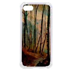 Woodland Woods Forest Trees Nature Outdoors Cellphone Wallpaper Mist Moon Background Artwork Book Co Iphone Se by Grandong