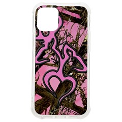 Pink Browning Deer Glitter Camo Iphone 12 Mini Tpu Uv Print Case	