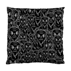 Old Man Monster Motif Black And White Creepy Pattern Standard Cushion Case (two Sides) by dflcprintsclothing