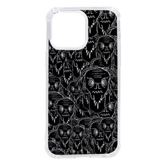 Old Man Monster Motif Black And White Creepy Pattern Iphone 14 Pro Max Tpu Uv Print Case by dflcprintsclothing