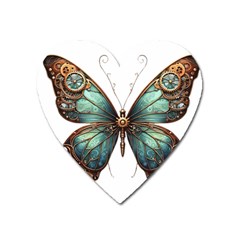 Mechanical Butterfly Heart Magnet