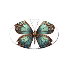 Mechanical Butterfly Sticker Oval (100 Pack)