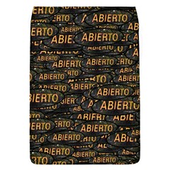 Abierto Neon Lettes Over Glass Motif Pattern Removable Flap Cover (l)