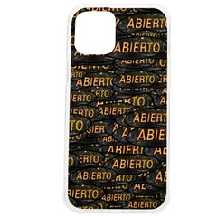 Abierto Neon Lettes Over Glass Motif Pattern Iphone 12 Pro Max Tpu Uv Print Case by dflcprintsclothing