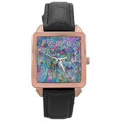 Blend  Rose Gold Leather Watch 