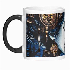 Steampunk Woman With Owl 2 Steampunk Woman With Owl Woman With Owl Strap Morph Mug