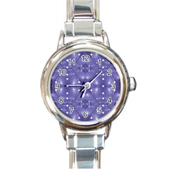 Couch Material Photo Manipulation Collage Pattern Round Italian Charm Watch