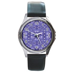 Couch Material Photo Manipulation Collage Pattern Round Metal Watch