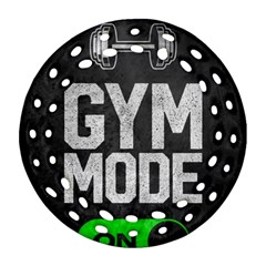 Gym Mode Round Filigree Ornament (two Sides)