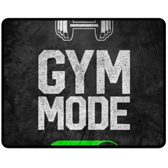 Gym Mode Two Sides Fleece Blanket (medium)