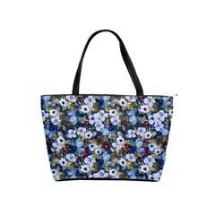 Blue Flowers Dark Blue Flowers Classic Shoulder Handbag