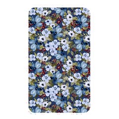 Blue Flowers Dark Blue Flowers Memory Card Reader (rectangular)