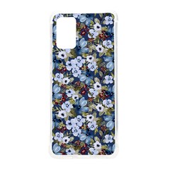 Blue Flowers Dark Blue Flowers Samsung Galaxy S20 Plus 6 7 Inch Tpu Uv Case by DinkovaArt