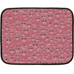 Sweet Emoji Canvas Print Pattern Fleece Blanket (mini)