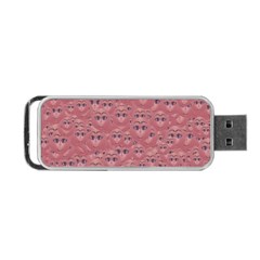 Sweet Emoji Canvas Print Pattern Portable Usb Flash (one Side)