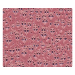 Sweet Emoji Canvas Print Pattern Premium Plush Fleece Blanket (small) by dflcprintsclothing