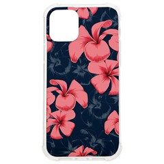 5902244 Pink Blue Illustrated Pattern Flowers Square Pillow Iphone 12/12 Pro Tpu Uv Print Case by BlackRoseStore